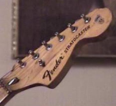 Yngwie Malmsteen REAL duck Stratocaster headstock